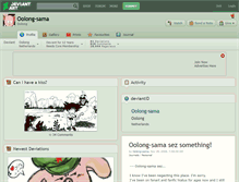 Tablet Screenshot of oolong-sama.deviantart.com