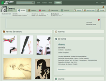 Tablet Screenshot of deamz.deviantart.com