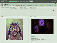 Tablet Screenshot of blazi76.deviantart.com