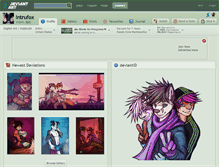 Tablet Screenshot of intrufox.deviantart.com