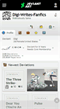 Mobile Screenshot of digi-writes-fanfics.deviantart.com