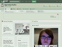 Tablet Screenshot of digi-writes-fanfics.deviantart.com