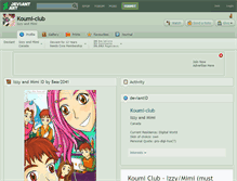 Tablet Screenshot of koumi-club.deviantart.com