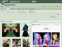 Tablet Screenshot of nobodycares666.deviantart.com