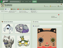 Tablet Screenshot of pandakatze.deviantart.com
