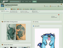 Tablet Screenshot of capthansismymaster.deviantart.com