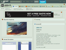 Tablet Screenshot of andre-w.deviantart.com