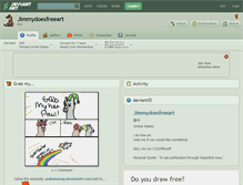 Tablet Screenshot of jimmydoesfreeart.deviantart.com