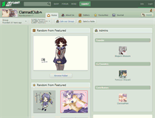 Tablet Screenshot of clannadclub.deviantart.com