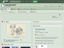 Tablet Screenshot of freakylittlerabbit.deviantart.com