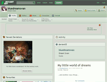 Tablet Screenshot of bluedreamswan.deviantart.com