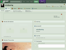 Tablet Screenshot of mindtearing.deviantart.com