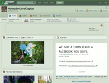 Tablet Screenshot of honeydewlovecosplay.deviantart.com