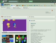 Tablet Screenshot of dmg1874.deviantart.com