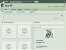 Tablet Screenshot of gothicrukia.deviantart.com