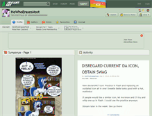 Tablet Screenshot of hewhoerasesmost.deviantart.com