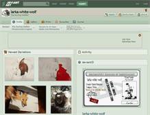 Tablet Screenshot of larka-white-wolf.deviantart.com