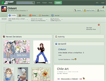 Tablet Screenshot of chileart.deviantart.com