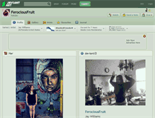 Tablet Screenshot of ferociousfruit.deviantart.com