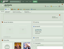 Tablet Screenshot of gisellekelly.deviantart.com