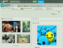 Tablet Screenshot of andy-rak.deviantart.com