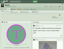 Tablet Screenshot of jamora.deviantart.com