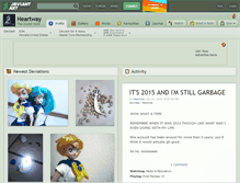 Tablet Screenshot of heartway.deviantart.com