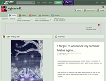 Tablet Screenshot of mightystarel.deviantart.com