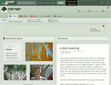 Tablet Screenshot of edgyveggie.deviantart.com
