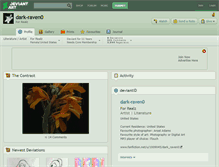 Tablet Screenshot of dark-raven0.deviantart.com