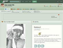 Tablet Screenshot of mad-jester356.deviantart.com