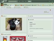 Tablet Screenshot of katus.deviantart.com