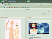 Tablet Screenshot of diamonddisko.deviantart.com