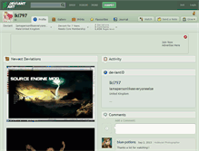 Tablet Screenshot of lki797.deviantart.com