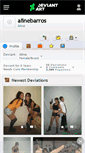 Mobile Screenshot of alinebarros.deviantart.com