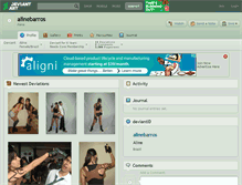 Tablet Screenshot of alinebarros.deviantart.com