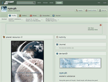 Tablet Screenshot of nym-ph.deviantart.com