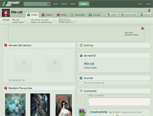 Tablet Screenshot of mia-cat.deviantart.com