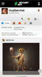 Mobile Screenshot of mustbewhat.deviantart.com