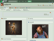 Tablet Screenshot of mustbewhat.deviantart.com