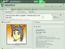 Tablet Screenshot of albinowolf-kun.deviantart.com