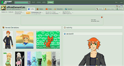 Desktop Screenshot of officialelementcats.deviantart.com