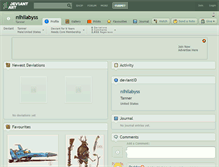 Tablet Screenshot of nihilabyss.deviantart.com