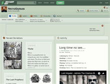 Tablet Screenshot of necroabyssuss.deviantart.com
