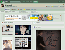 Tablet Screenshot of jb-fan-club.deviantart.com