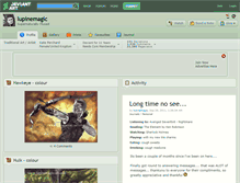 Tablet Screenshot of lupinemagic.deviantart.com