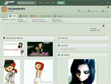 Tablet Screenshot of chicaalejandro.deviantart.com