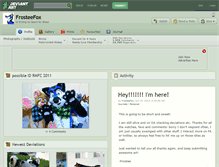 Tablet Screenshot of frosteefox.deviantart.com