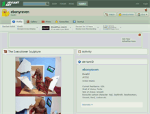 Tablet Screenshot of ebonyraven.deviantart.com