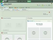 Tablet Screenshot of johnw102671.deviantart.com